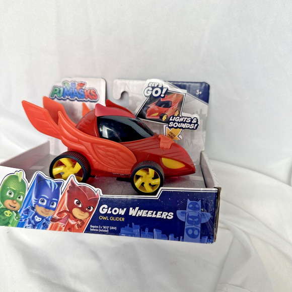 PJ Masks Glow Wheelers Owl Glider Toy Toddler‎ Light Up New NIB - Picture 10 of 11